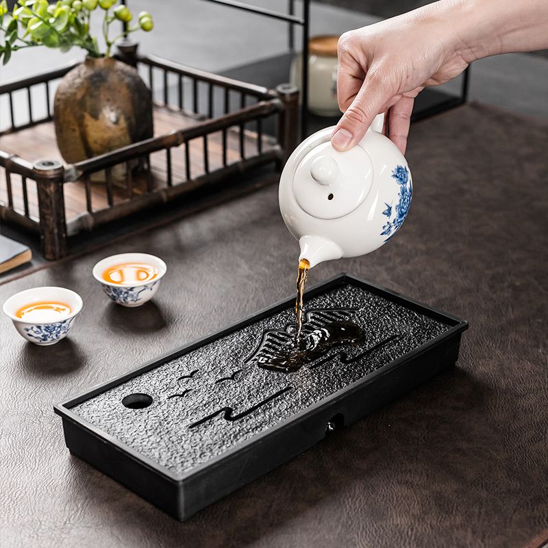 2-Person Tea Set with Tea Tray, Small Teapot, And 2pcs Cups, Suitable for Home, Dormitory, And Hotel Use, Kung Fu Tea Sets. Teapot And Tea Cups